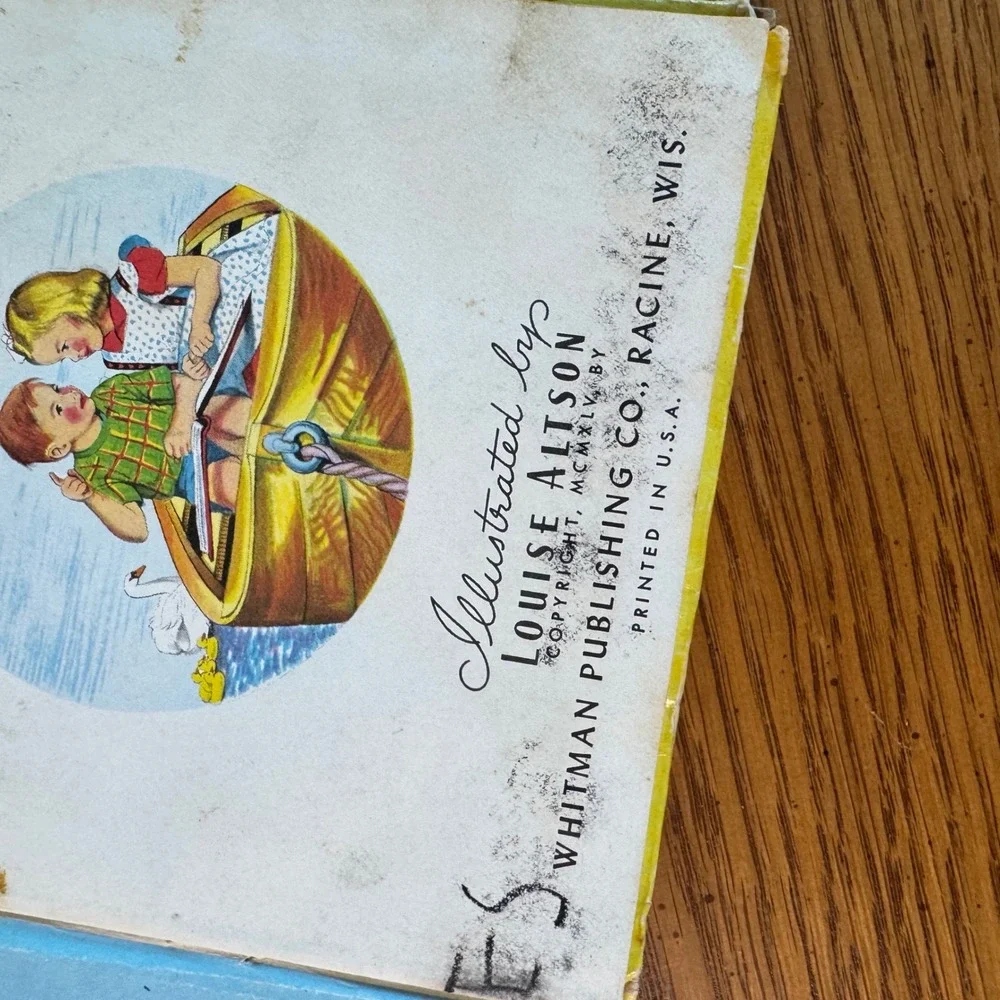 Vintage Nursery Rhymes Tell-A-Tales Book Whitman Publishing Louise Altson‎